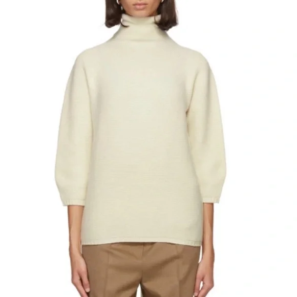 MaxMara Etrusco Wool Cashmere Turtleneck Maglia Pullover Sweater - Picture 1 of 10